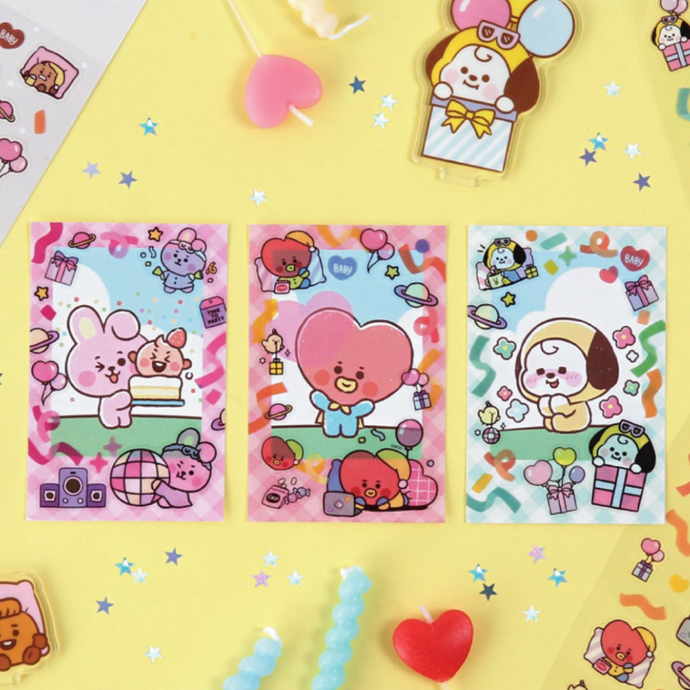 BT21 | BABY | PARTY - CLEAR STICKER