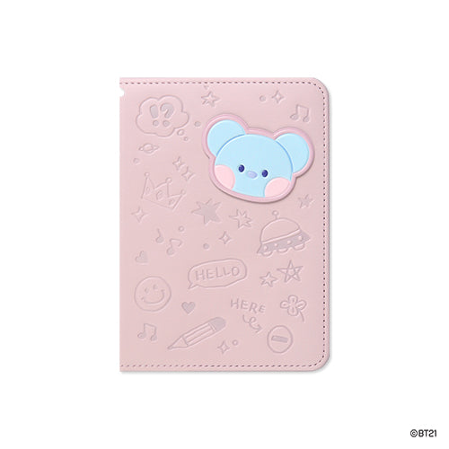 BT21 | minini | LEATHER PATCH PASSPORT COVER