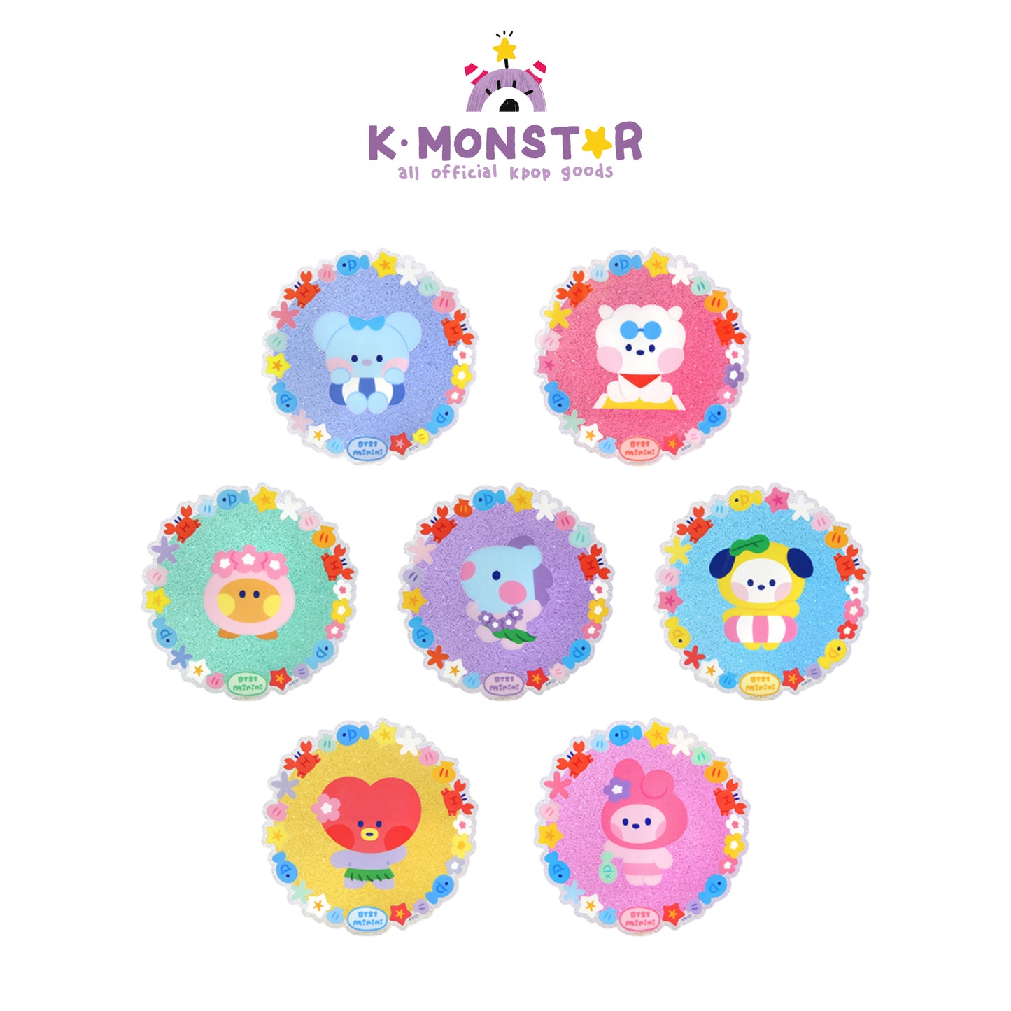 BT21 | minini | SUMMER SKY - ACRYLIC COASTER