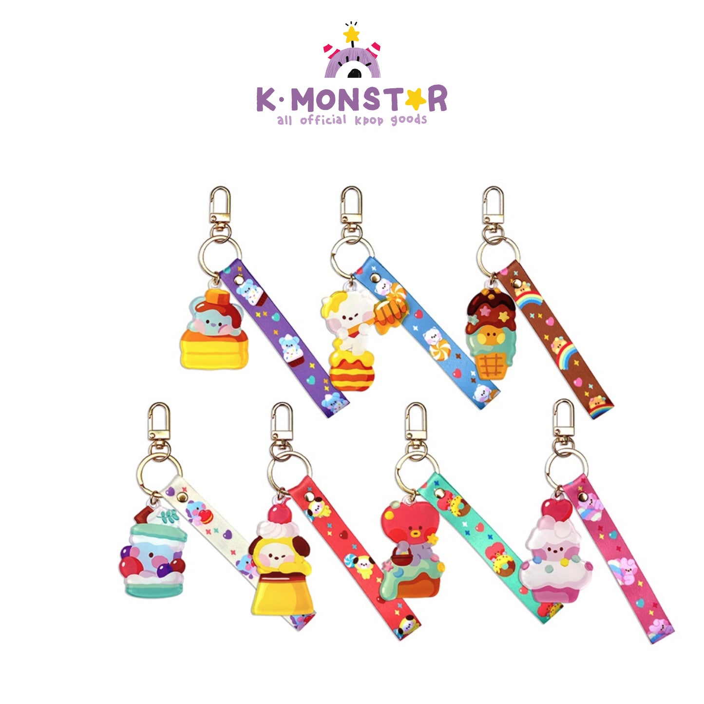 BT21 | minini | SWEETIE - ACRYLIC STRAP KEYRING