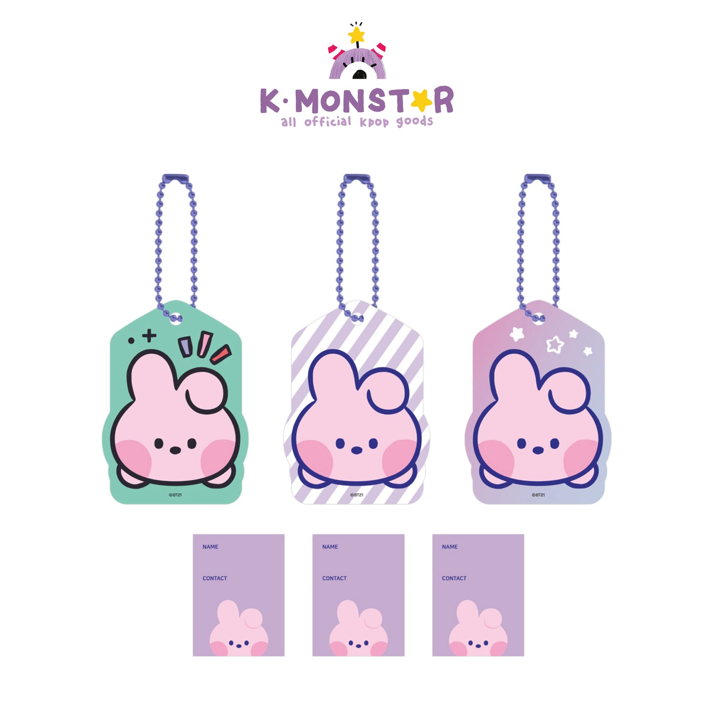 BT21 | minini | NAME TAG SET