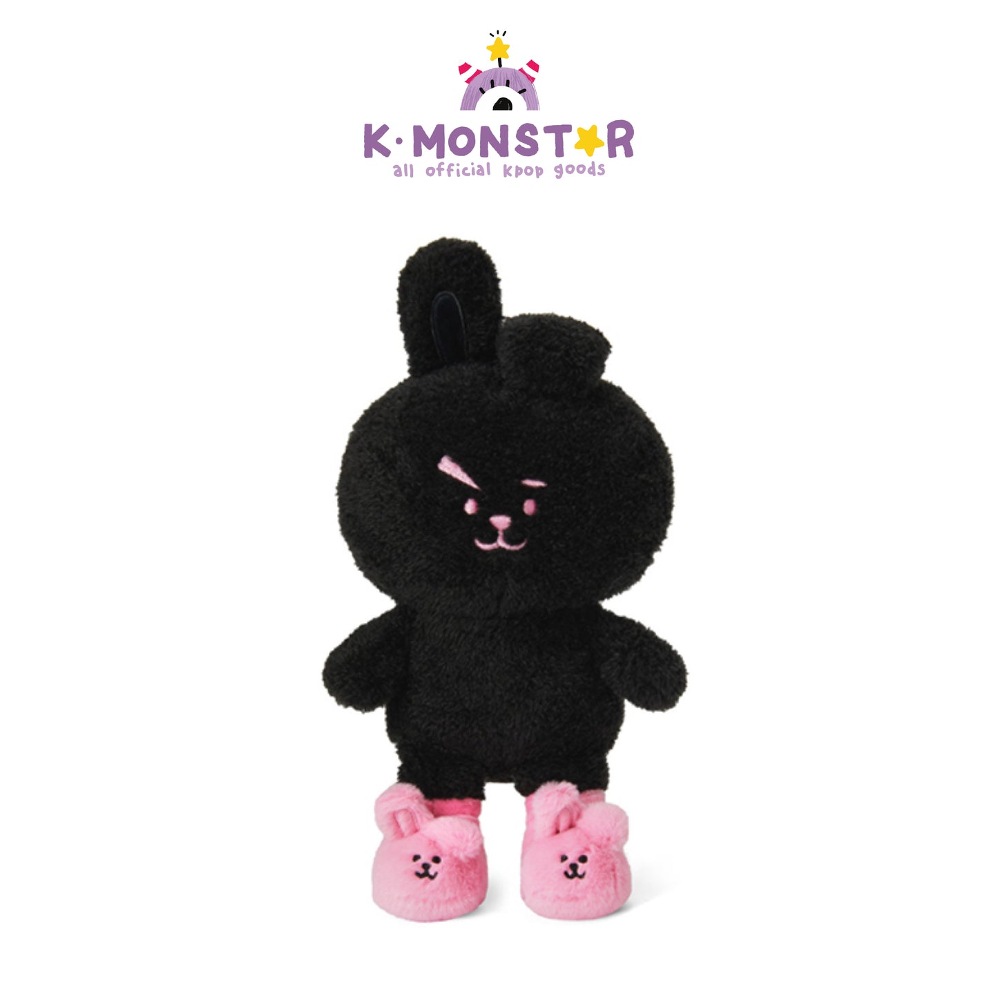 BT21 | LUCKY COOKY BLACK EDITION - BONEKA MEWAH BERDIRI