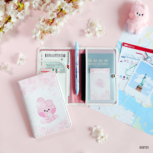 BT21 | minini | CHERRY BLOSSOM - PASSPORT COVER