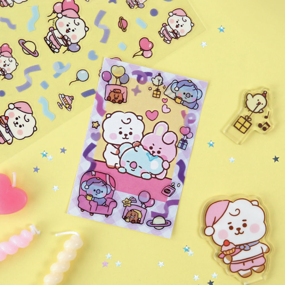 BT21 | BABY | PARTY - CLEAR STICKER