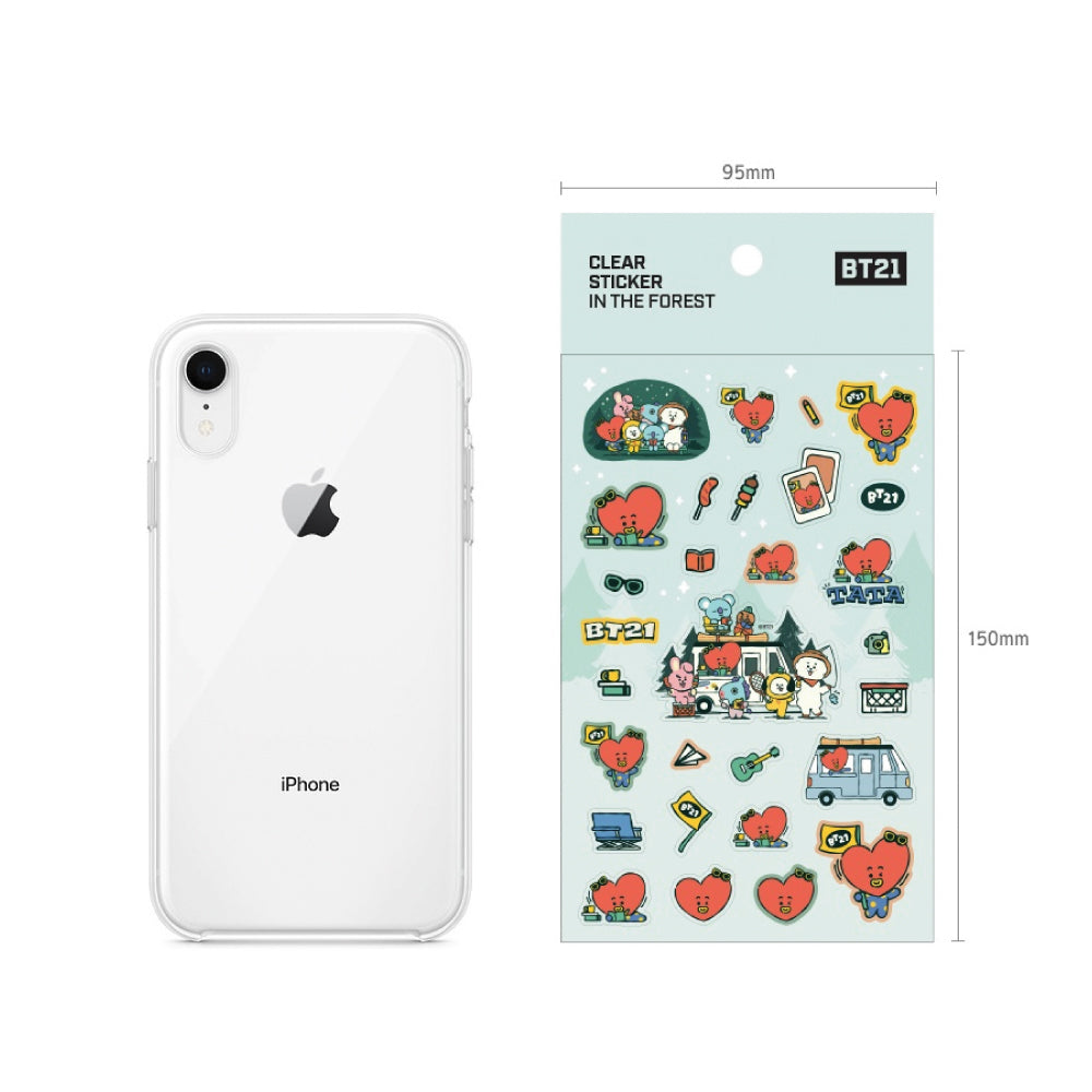 BT21 | IN THE FOREST - CLEAR STICKER