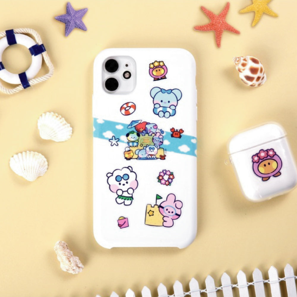 BT21 | minini | SUMMER SKY - CLEAR STICKER