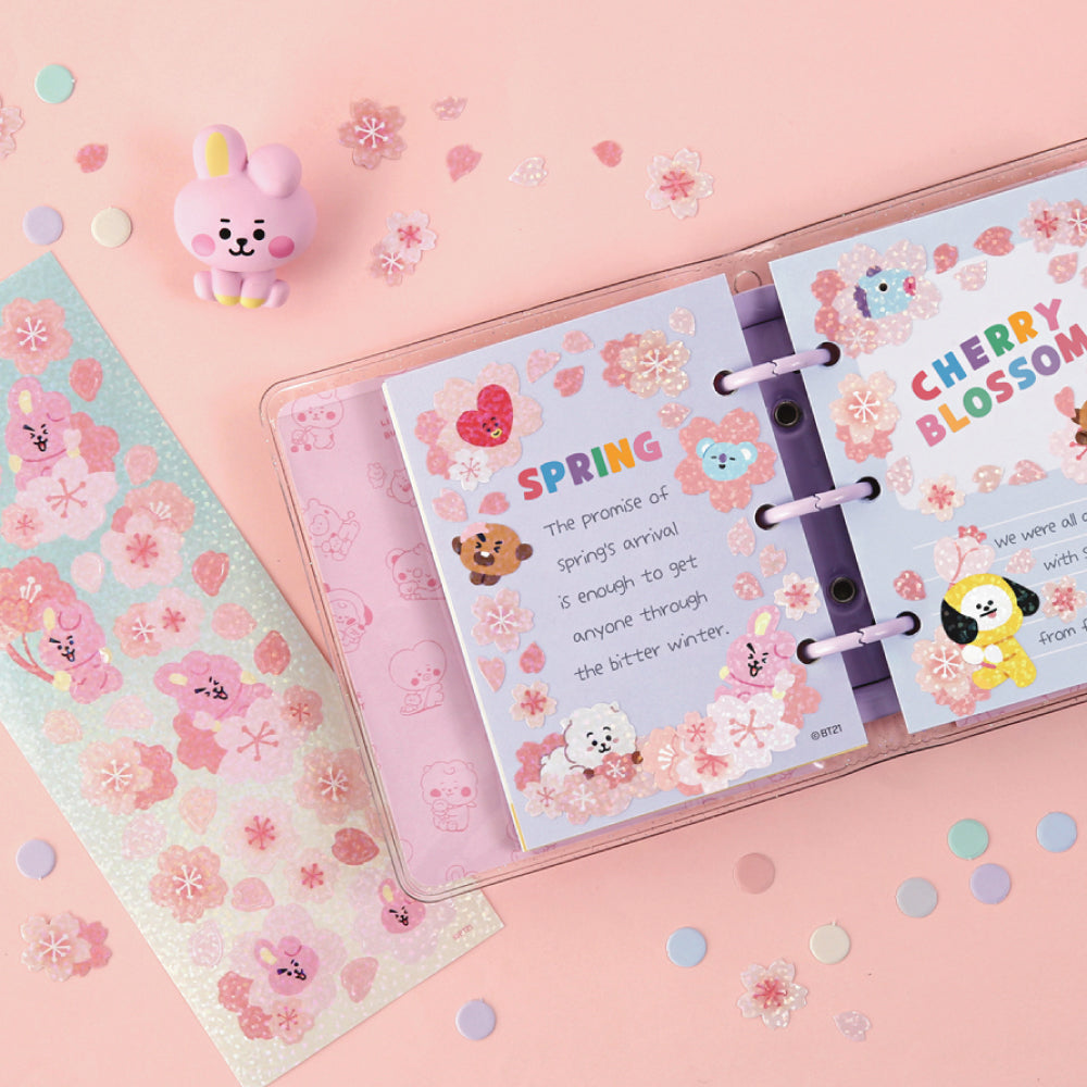 BT21 | CHERRY BLOSSOM - HOLOGRAM STICKER
