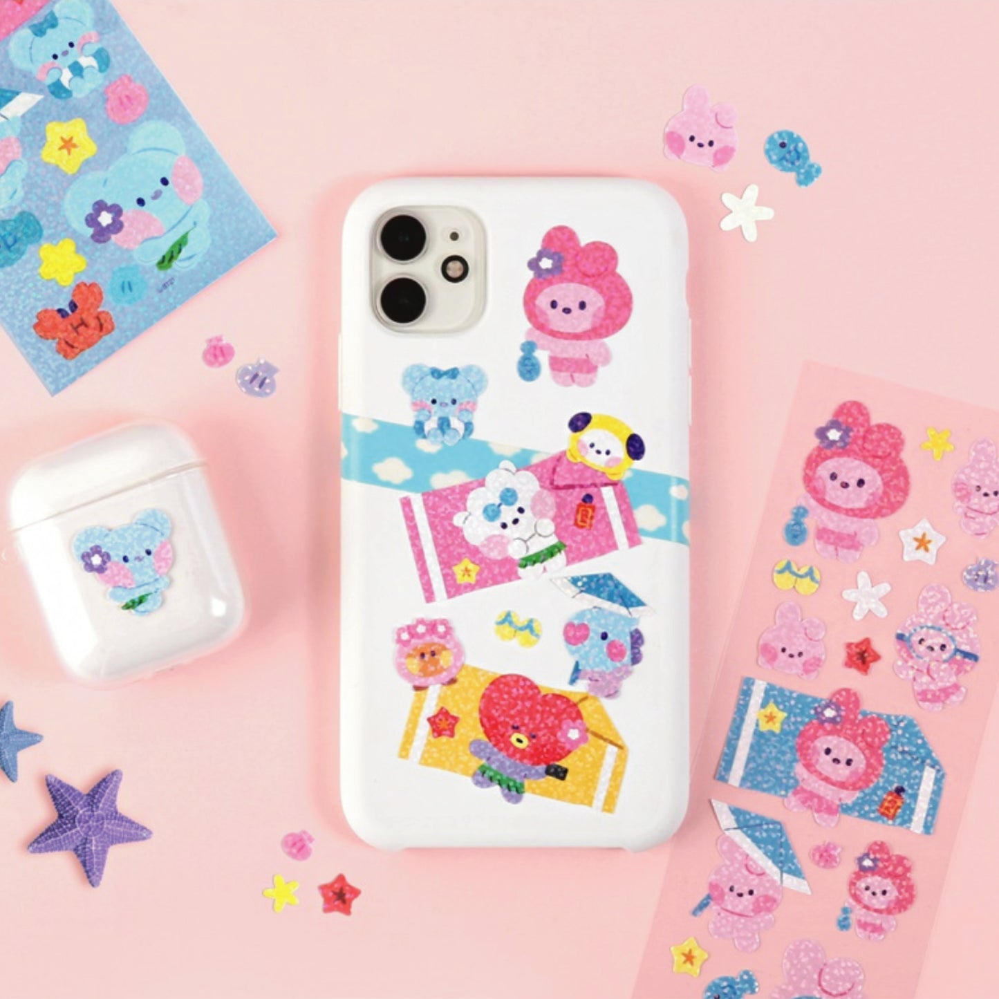 BT21 | minini | SUMMER SKY - HOLOGRAM STICKER