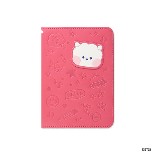 BT21 | minini | LEATHER PATCH PASSPORT COVER