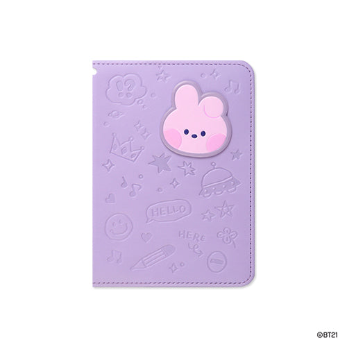 BT21 | minini | LEATHER PATCH PASSPORT COVER