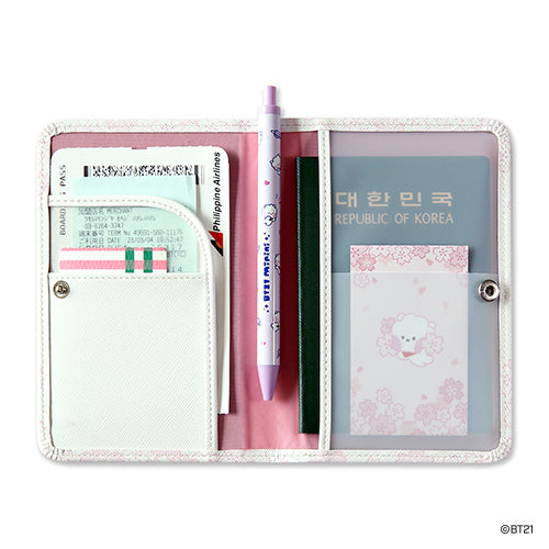BT21 | minini | CHERRY BLOSSOM - PASSPORT COVER