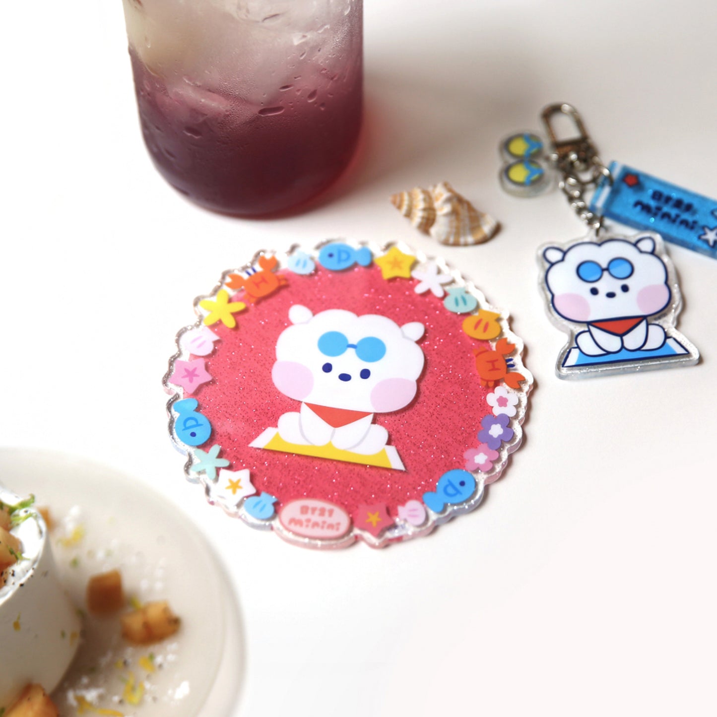 BT21 | minini | SUMMER SKY - ACRYLIC COASTER