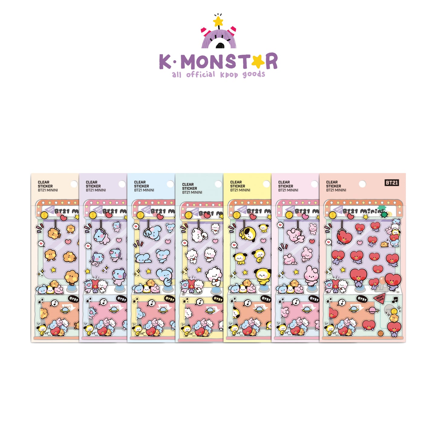 BT21 | minini | CLEAR STICKER