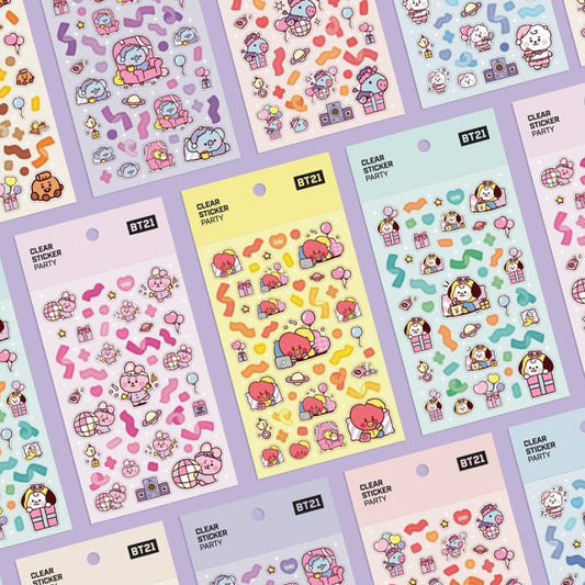 BT21 | BABY | PARTY - CLEAR STICKER