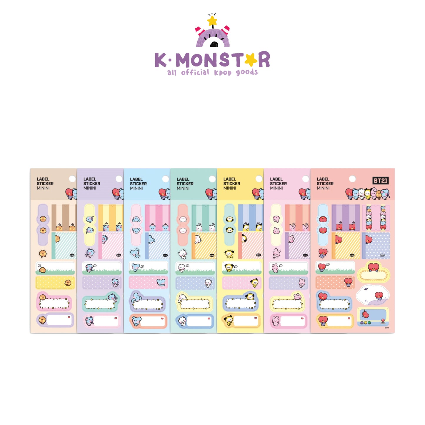 BT21 | minini | LABEL STICKER