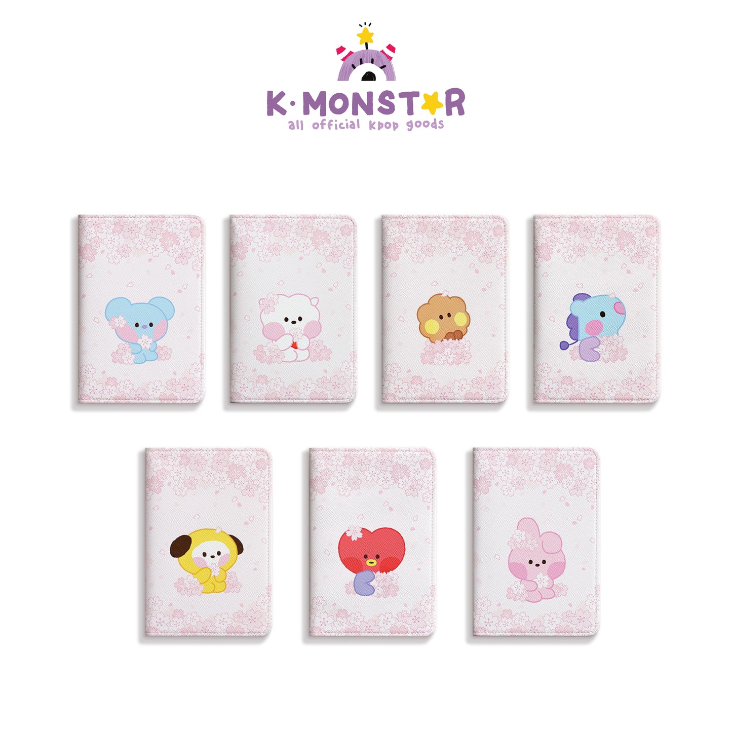 BT21 | minini | CHERRY BLOSSOM - PASSPORT COVER
