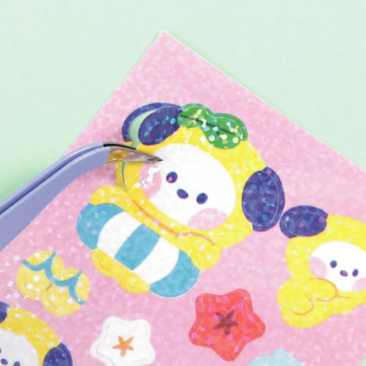 BT21 | minini | SUMMER SKY - HOLOGRAM STICKER