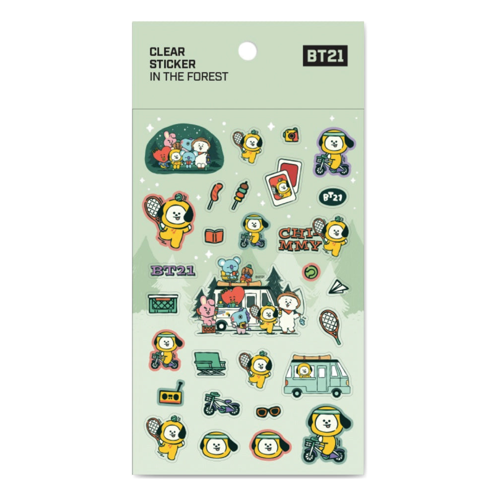 BT21 | IN THE FOREST - CLEAR STICKER