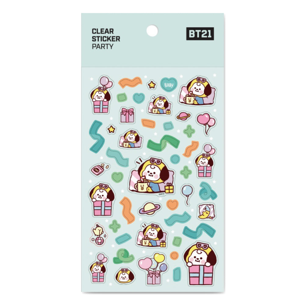 BT21 | BABY | PARTY - CLEAR STICKER