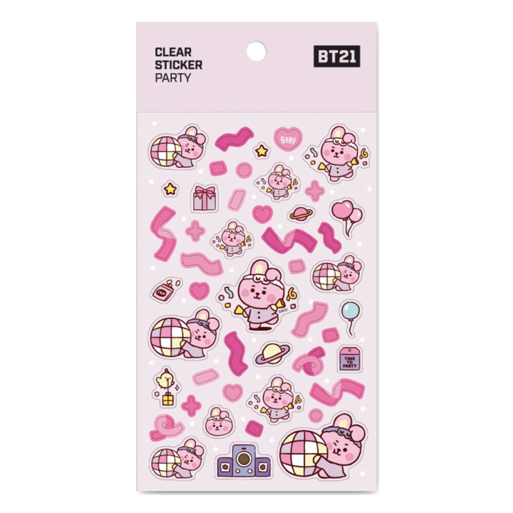 BT21 | BABY | PARTY - CLEAR STICKER