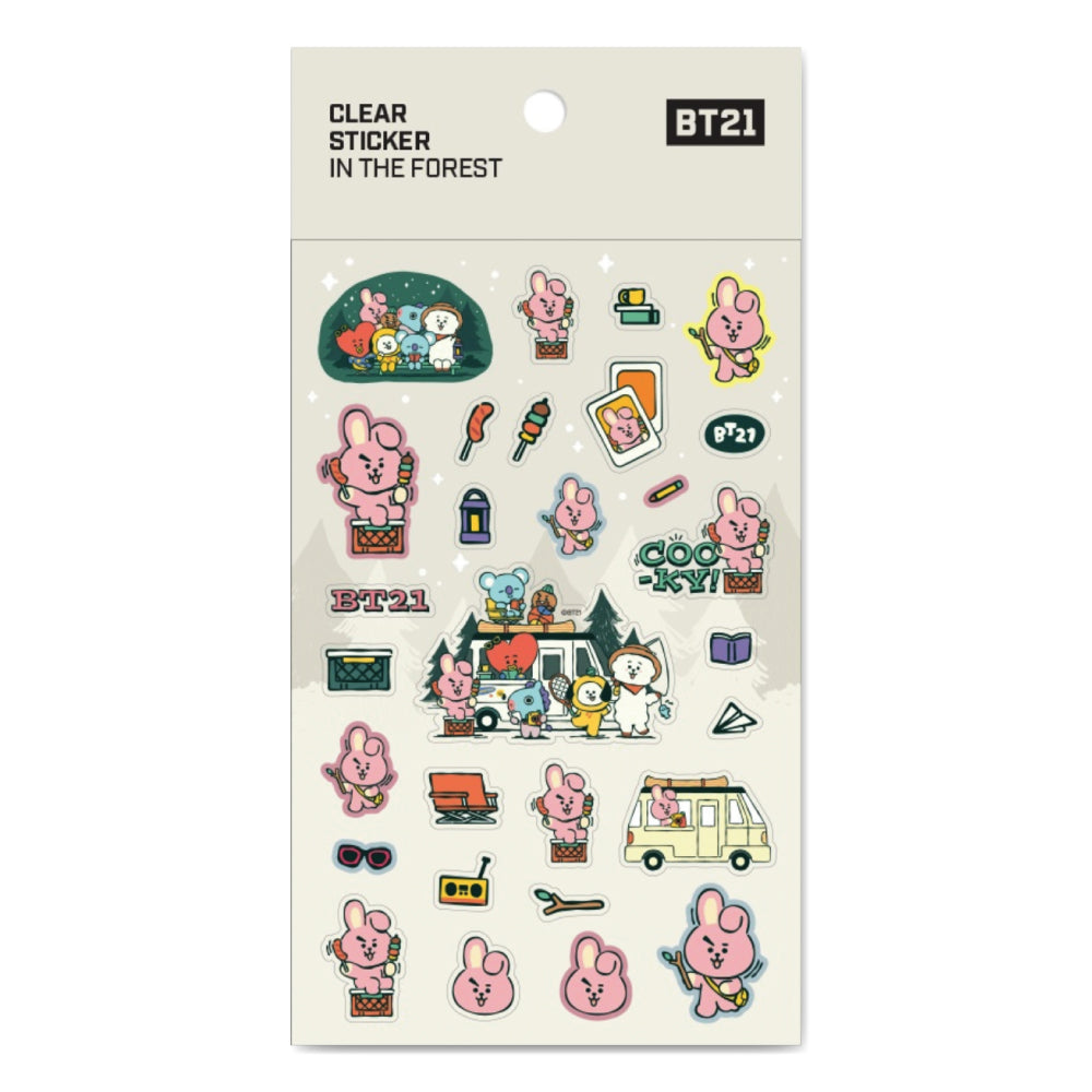 BT21 | IN THE FOREST - CLEAR STICKER