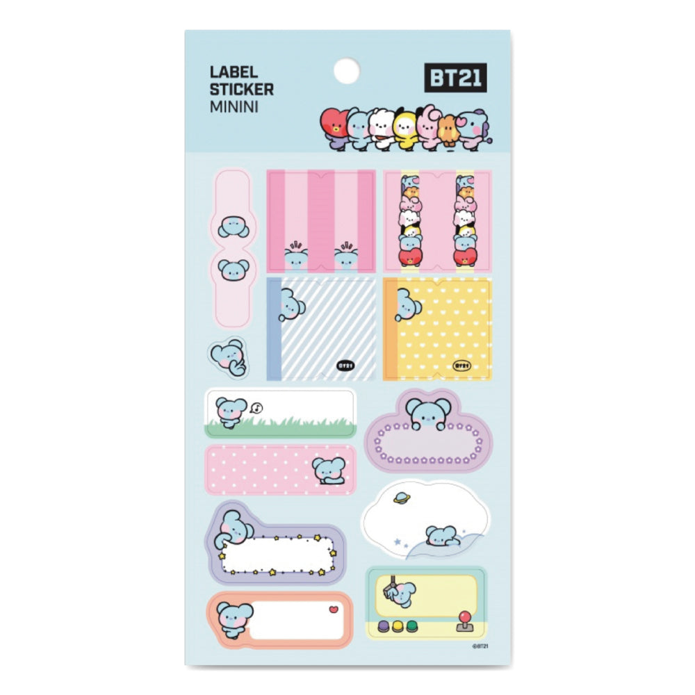 BT21 | minini | LABEL STICKER