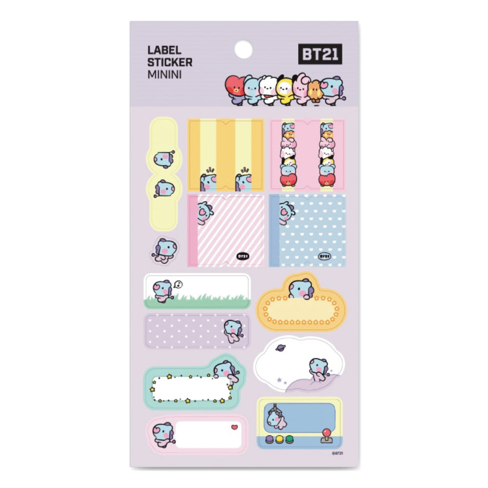 BT21 | minini | LABEL STICKER