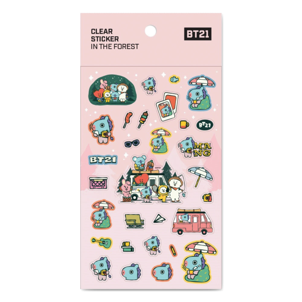 BT21 | IN THE FOREST - CLEAR STICKER