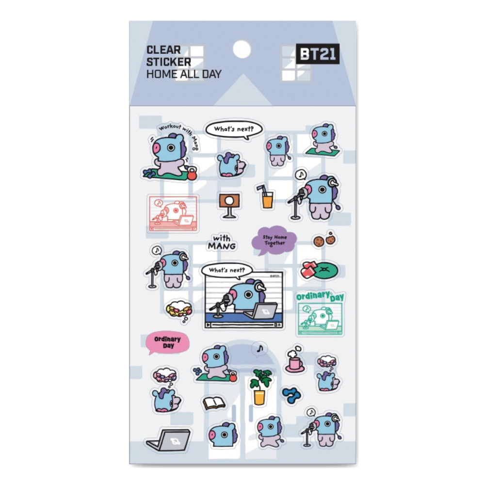 BT21 | HOME ALL DAY - CLEAR STICKER