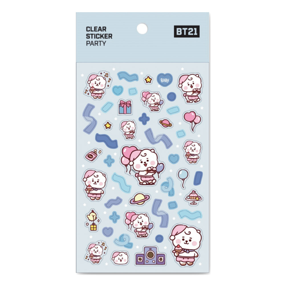 BT21 | BABY | PARTY - CLEAR STICKER
