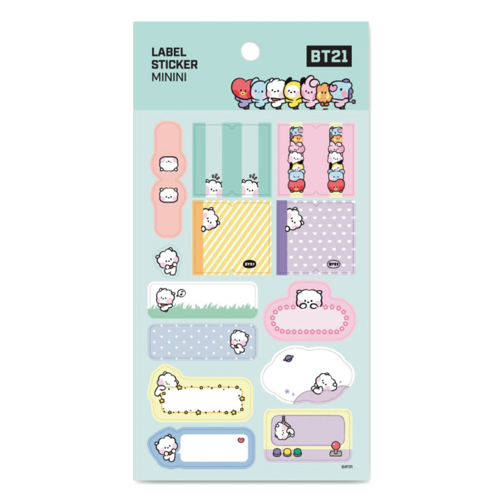 BT21 | minini | LABEL STICKER