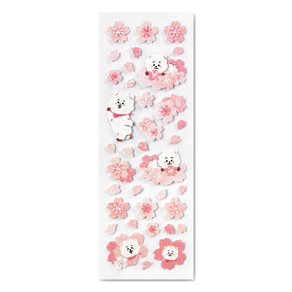 BT21 | CHERRY BLOSSOM - HOLOGRAM STICKER