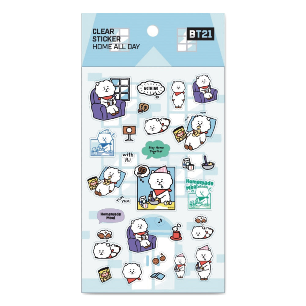 BT21 | HOME ALL DAY - CLEAR STICKER