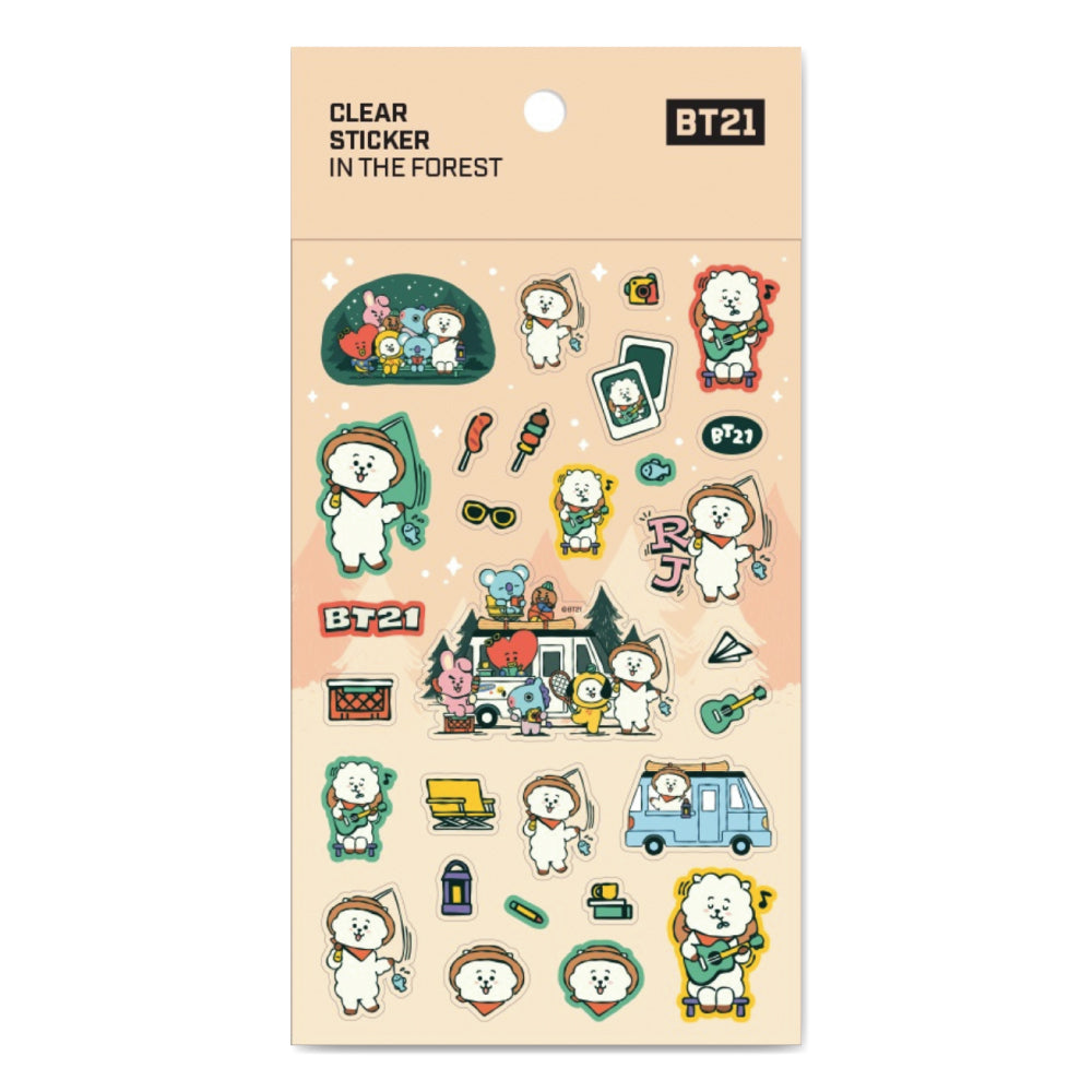 BT21 | IN THE FOREST - CLEAR STICKER