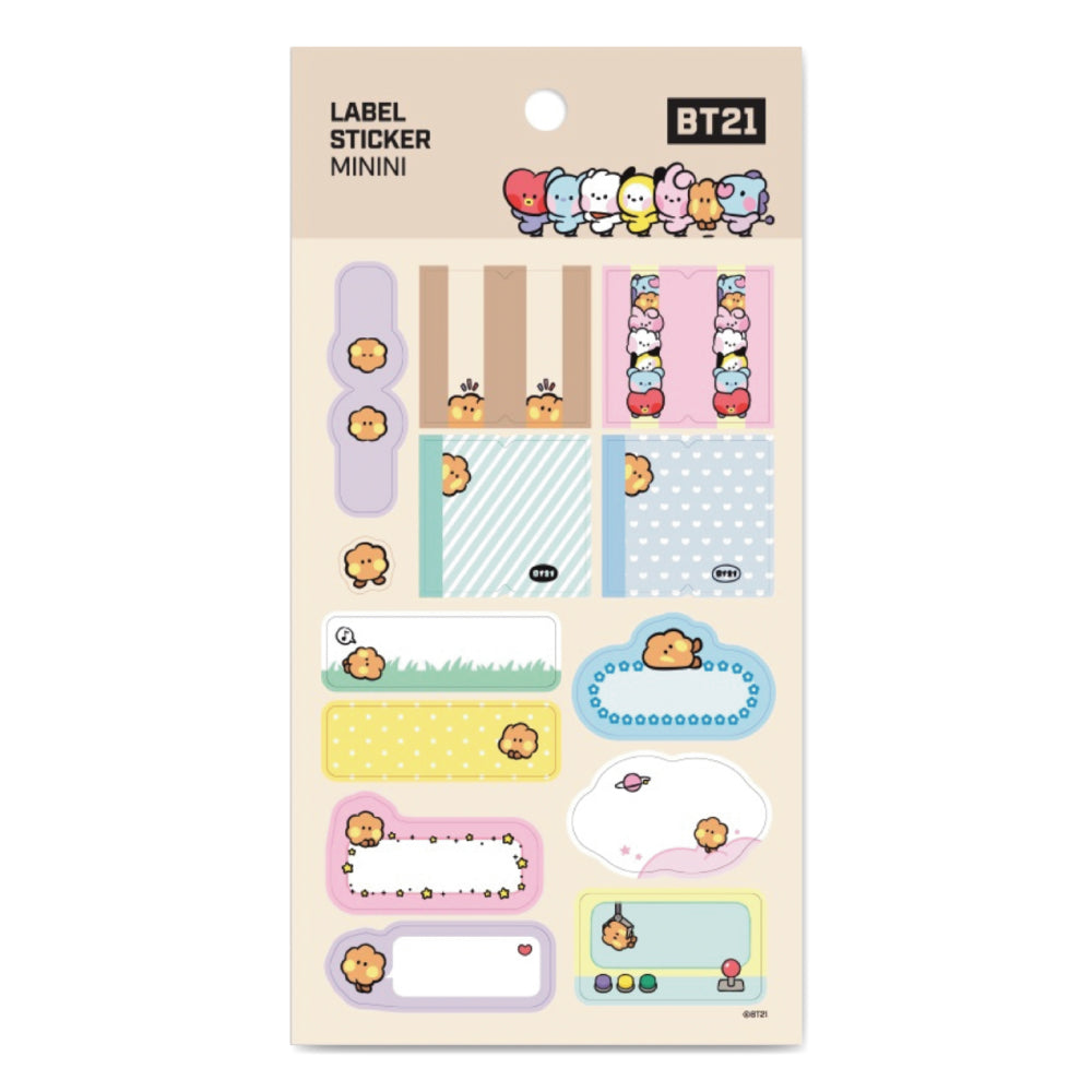 BT21 | minini | LABEL STICKER