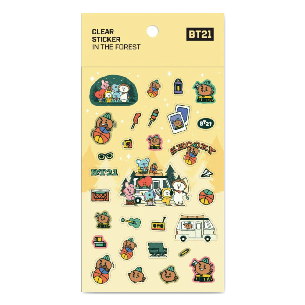 BT21 | IN THE FOREST - CLEAR STICKER