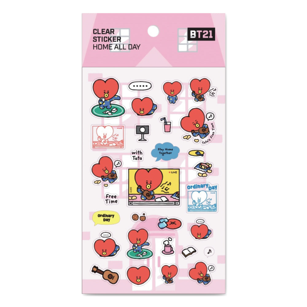 BT21 | HOME ALL DAY - CLEAR STICKER