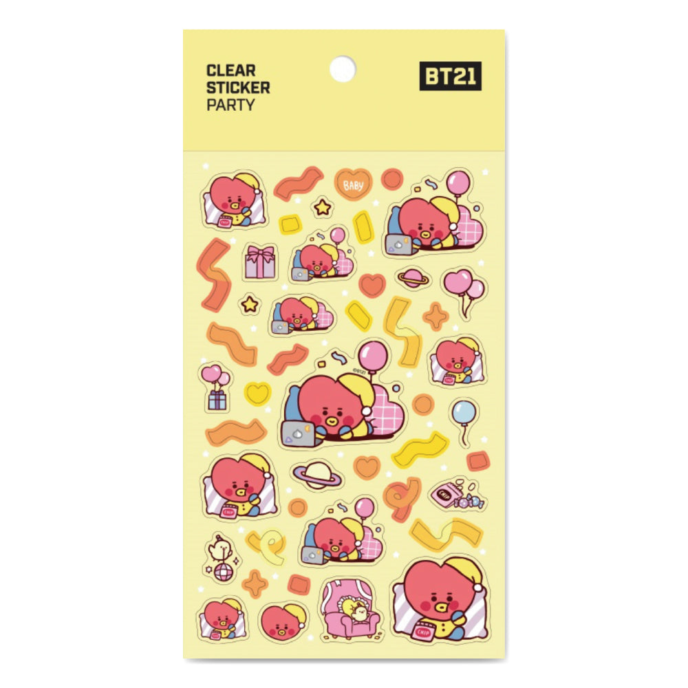 BT21 | BABY | PARTY - CLEAR STICKER