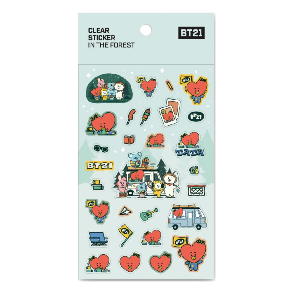 BT21 | IN THE FOREST - CLEAR STICKER