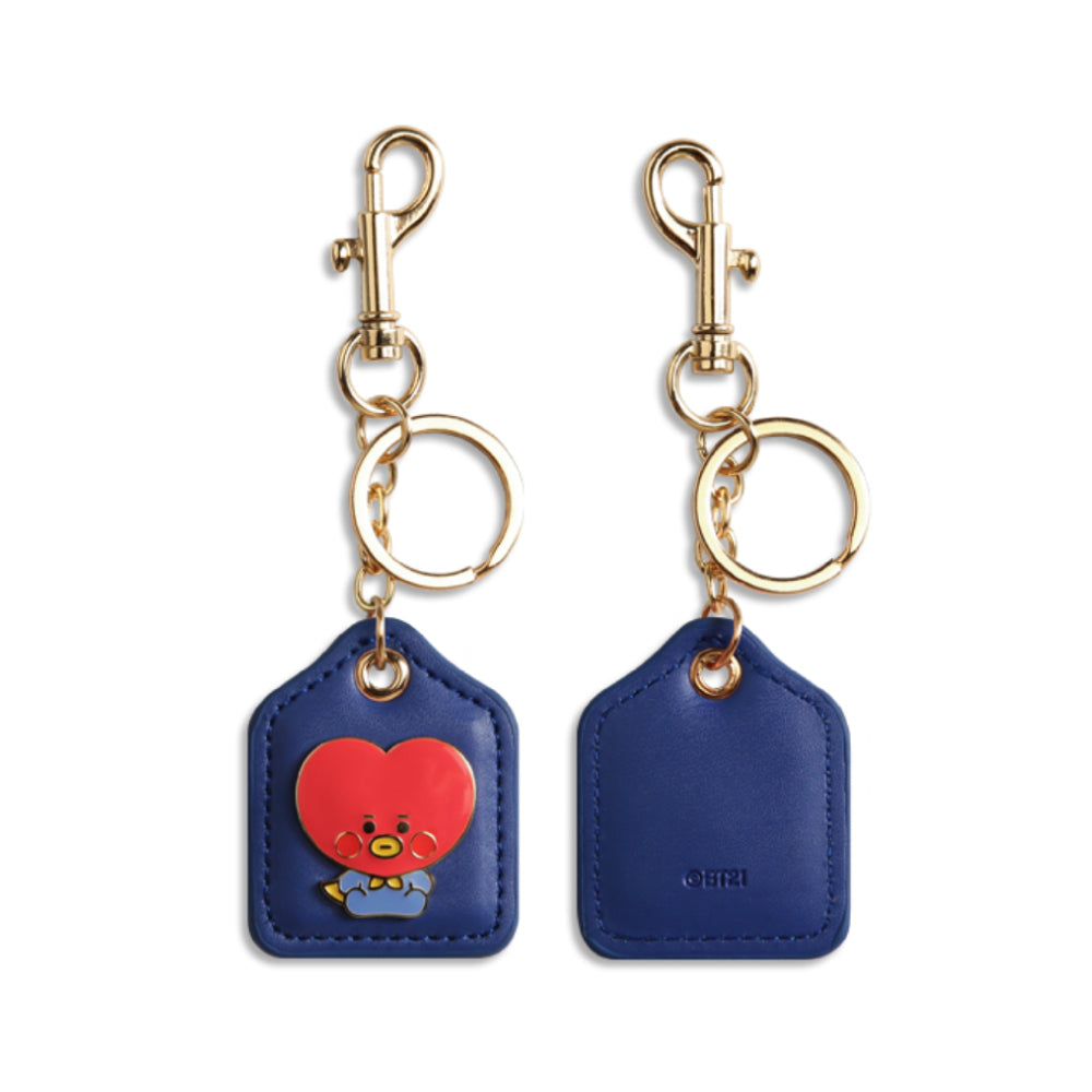 BT21 | BAYI | GANTUNGAN KUNCI LOGAM KULIT