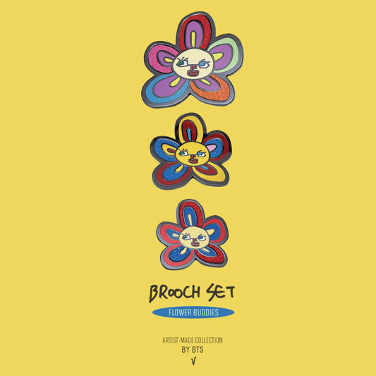 BTS | ARTIST-MADE COLLECTION BY BTS | V - BROOCH SET (FLOWER BUDDIES)