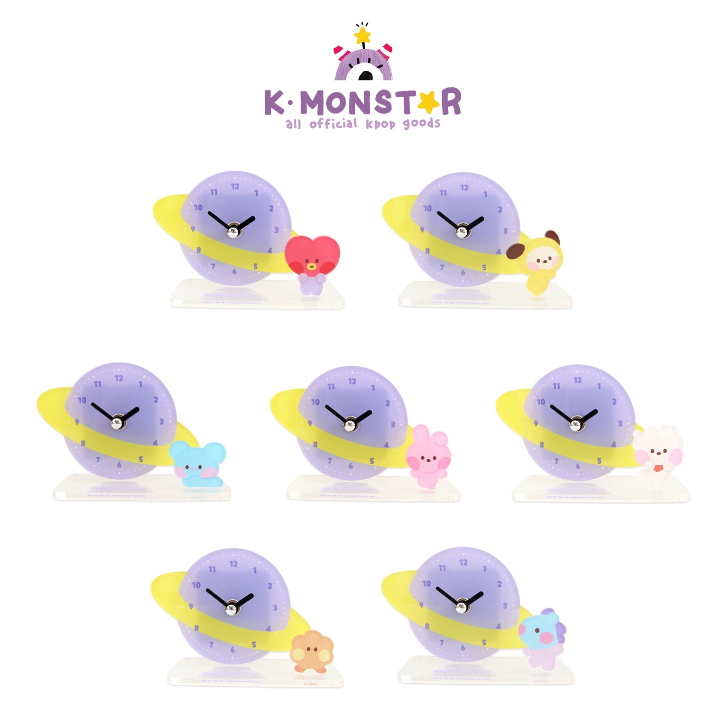 BT21 | BABY | ACRYLIC STAND CLOCK