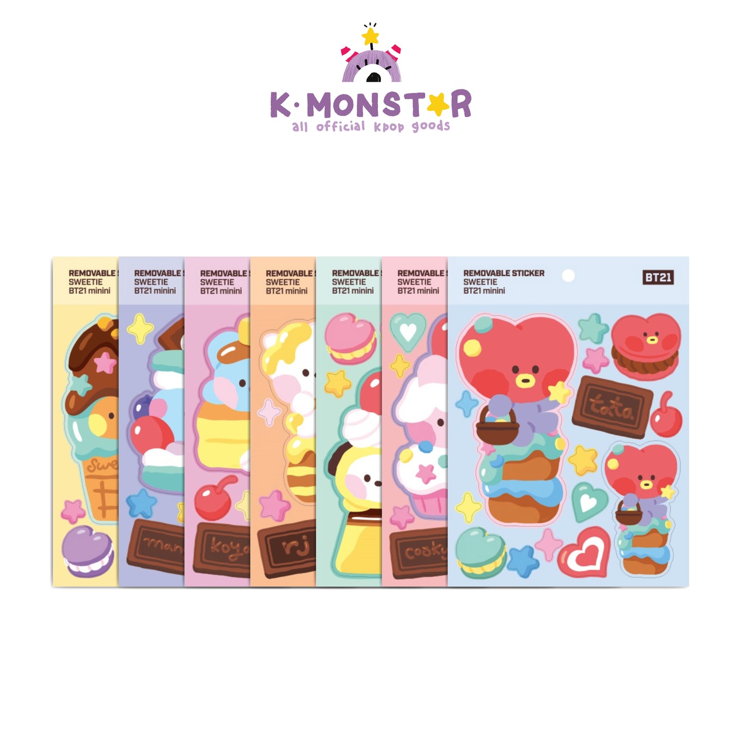 BT21 | minini | SWEETIE - REMOVABLE STICKER