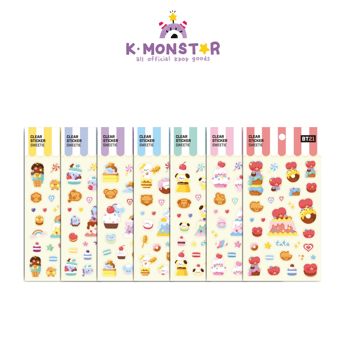 BT21 | minini | SWEETIE - CLEAR STICKER