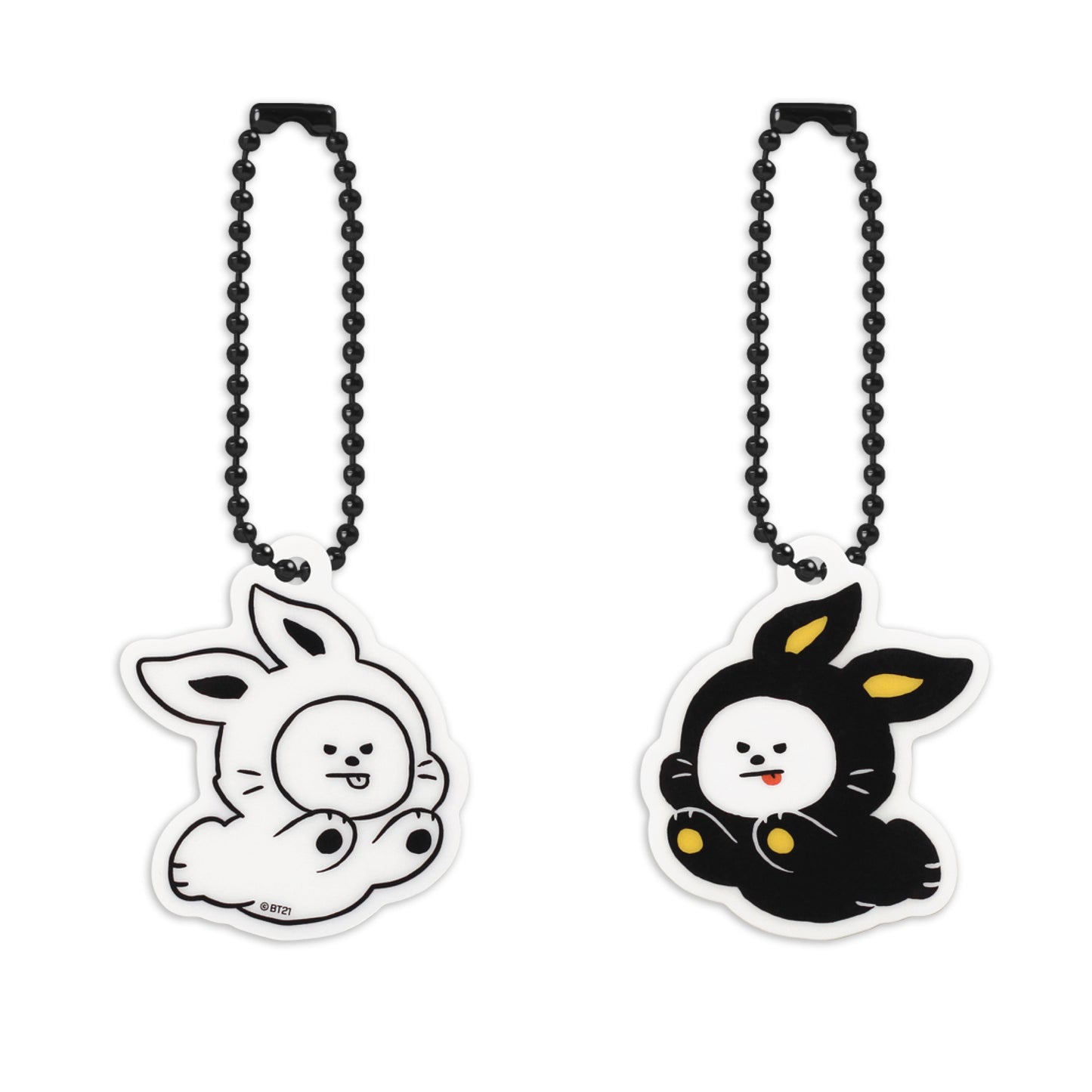 BT21 | BLACK RABBIT - SIMPLE ACRYLIC KEYRING