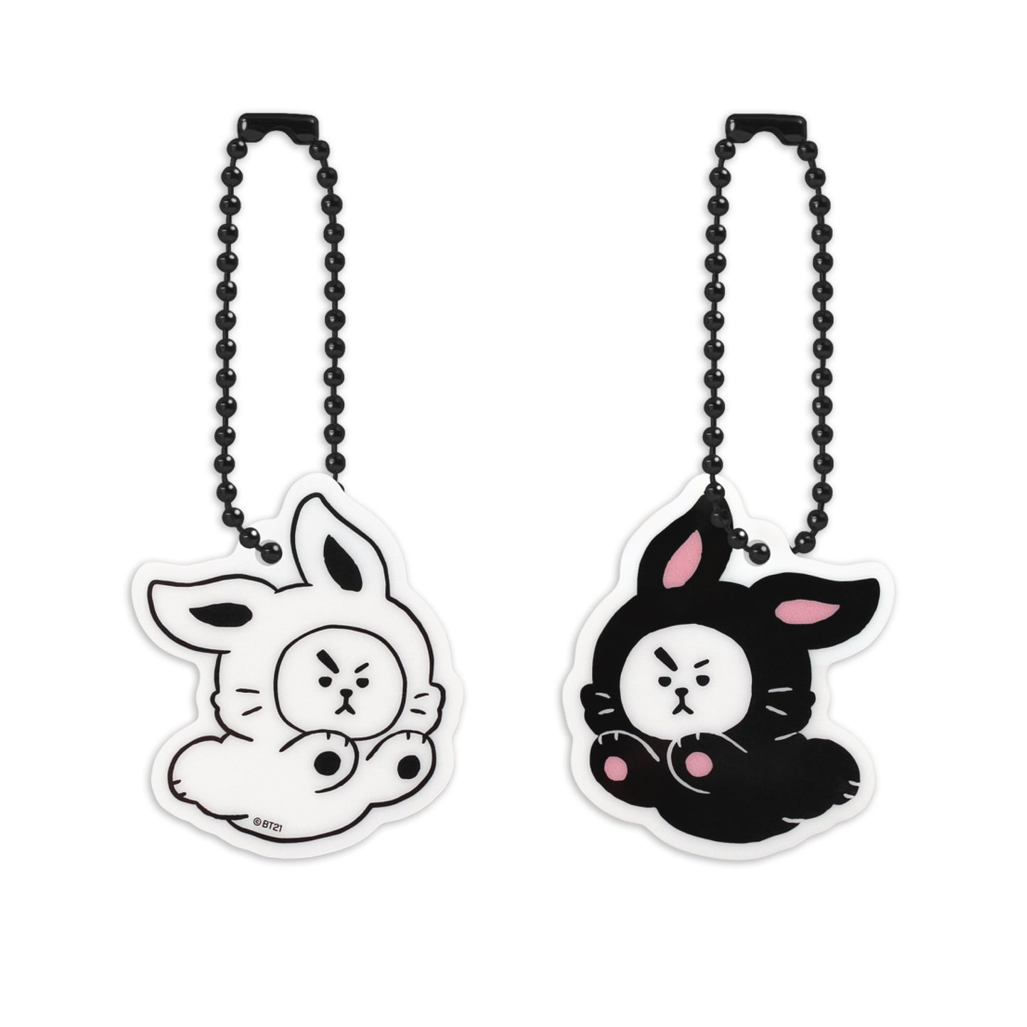 BT21 | BLACK RABBIT - SIMPLE ACRYLIC KEYRING