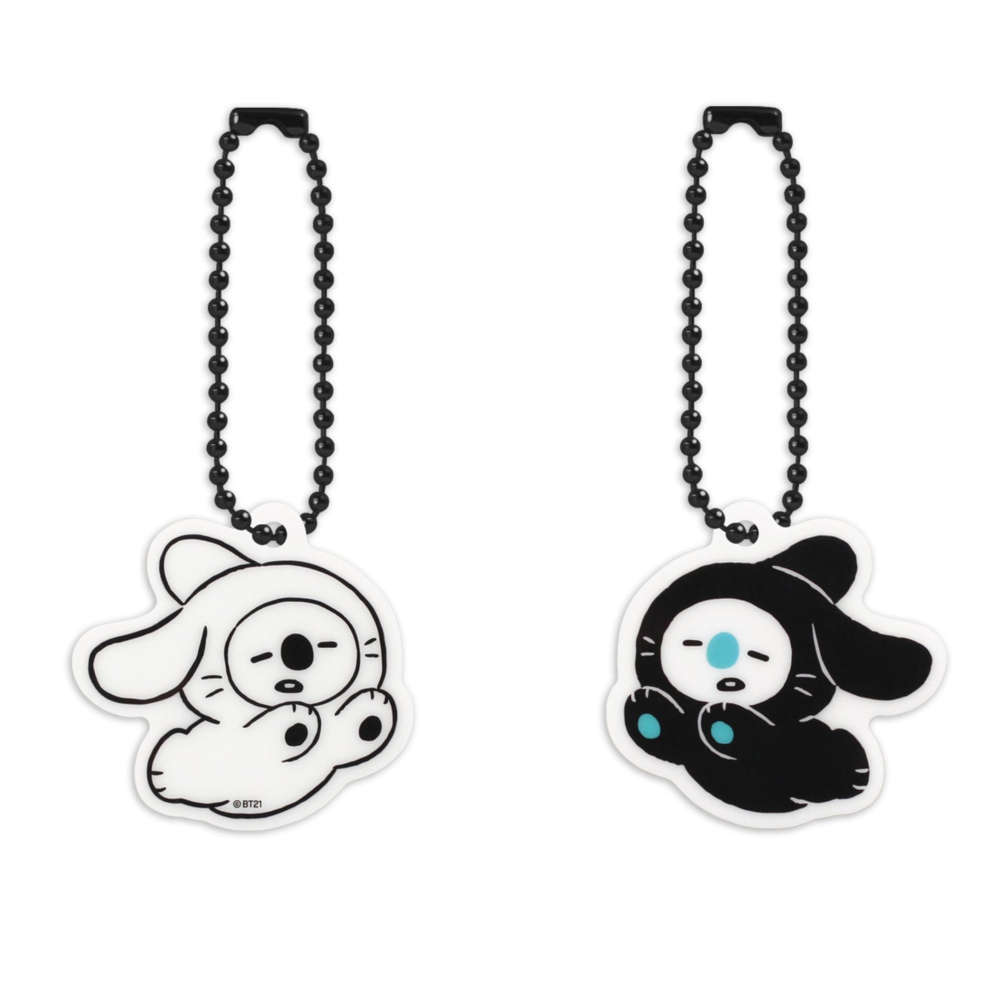 BT21 | BLACK RABBIT - SIMPLE ACRYLIC KEYRING