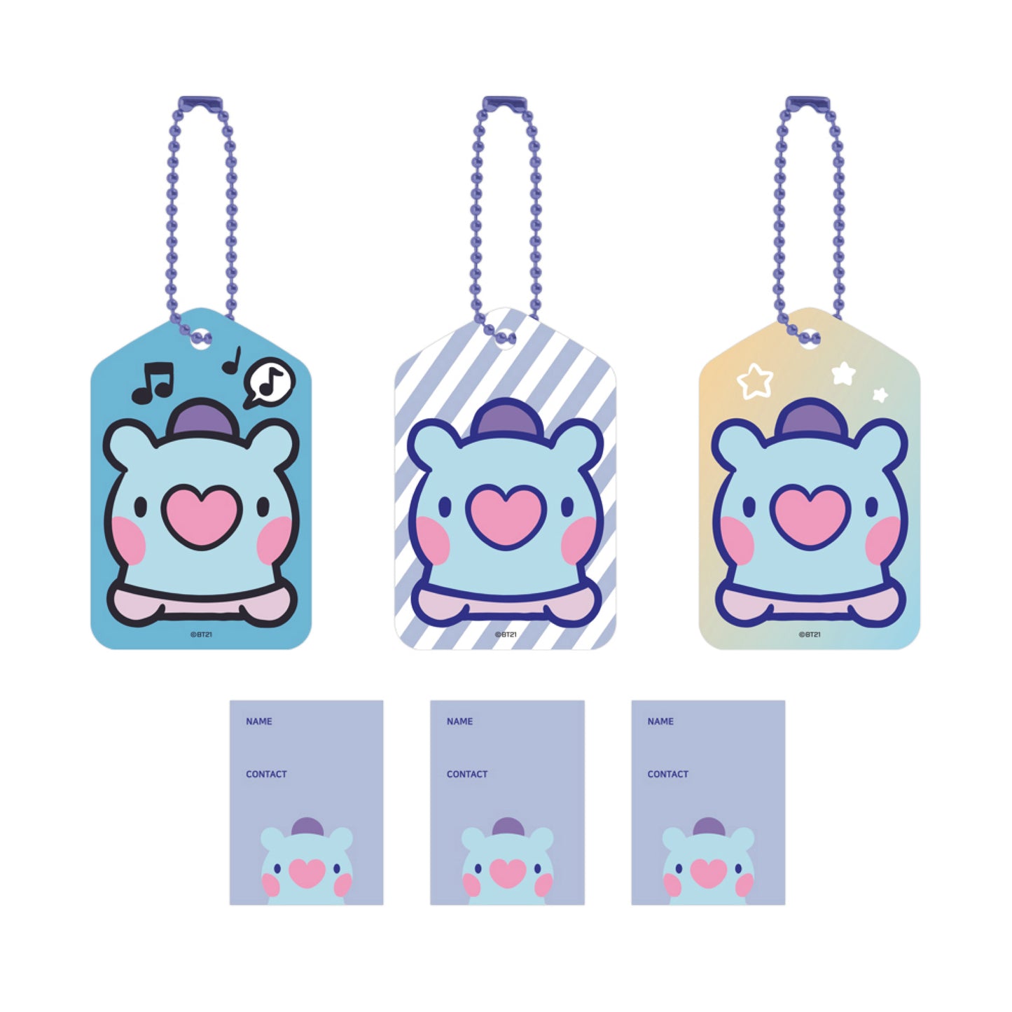 BT21 | minini | NAME TAG SET