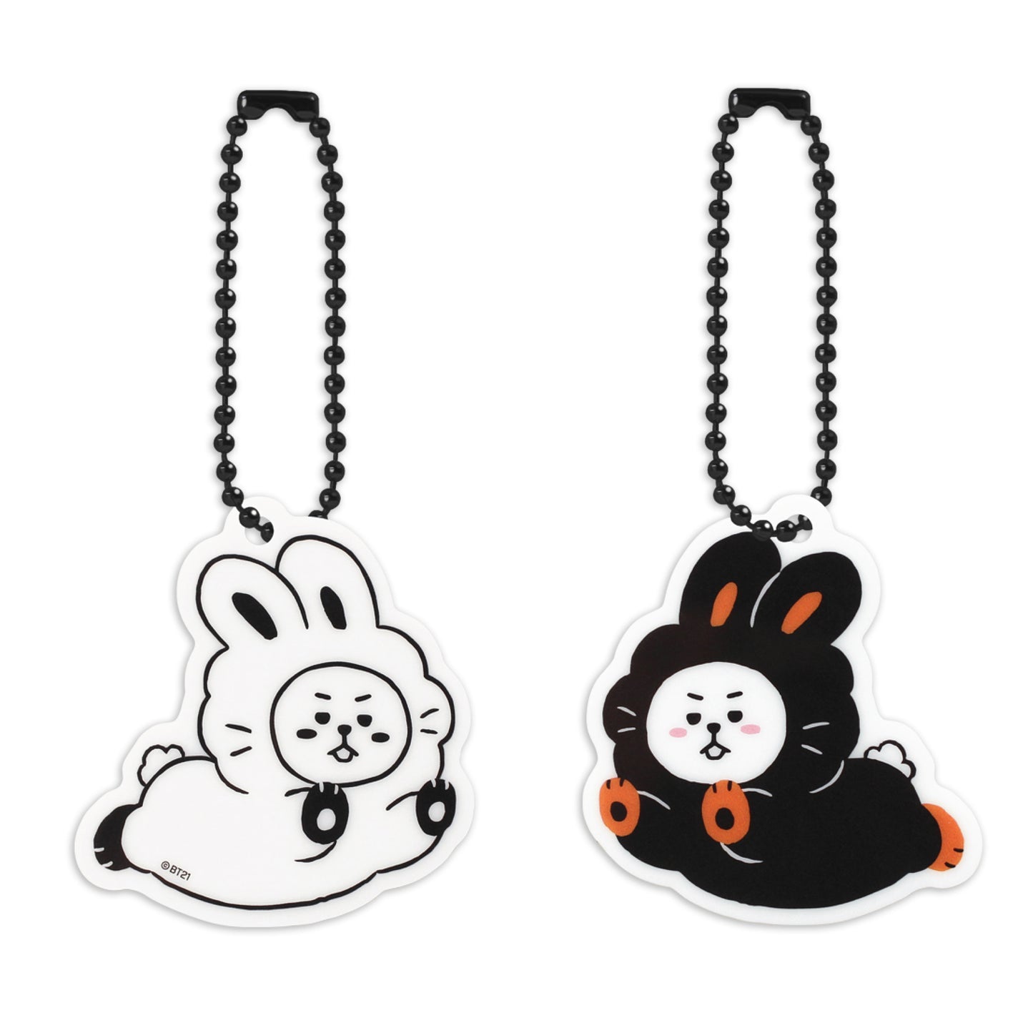 BT21 | BLACK RABBIT - SIMPLE ACRYLIC KEYRING