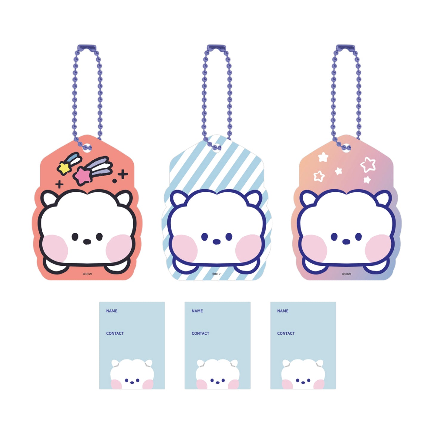 BT21 | minini | NAME TAG SET